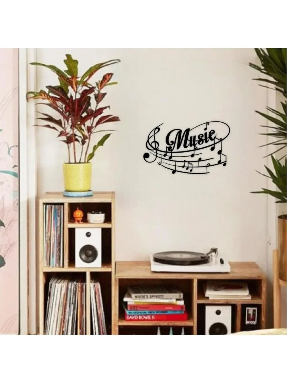 Metal Music Note Wall Art - Unique Home Décor for Music Rooms & Studios, 16